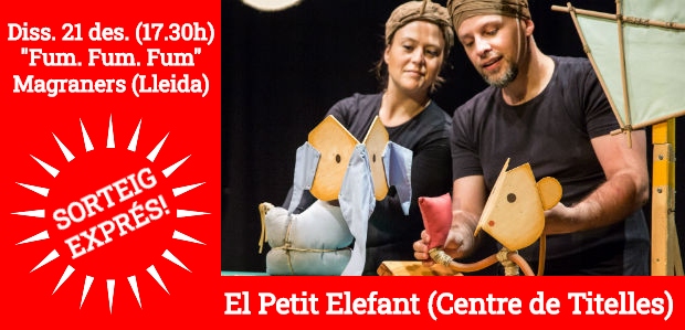 SORTEIG EXPRÉS (FET) / 5 entrades dobles per veure ‘El Petit Elefant’ al festival Fum