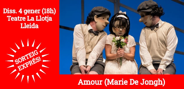 SORTEIG EXPRÉS (FET) / 1 pack familiar de 4 entrades per veure ‘Amour’ de Marie de Jongh a La Llotja de Lleida