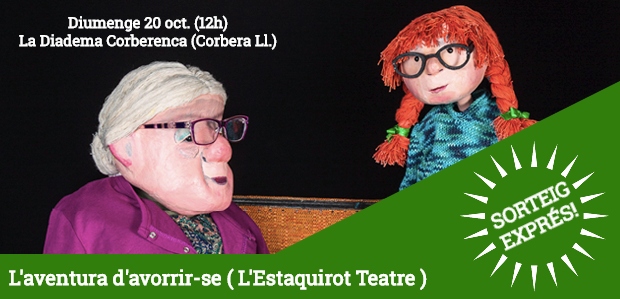 SORTEIG EXPRÉS (FET) / 1 pack familiar de 4 entrades per veure ‘L'aventura d'avorrir-se’ a Corbera de Llobregat