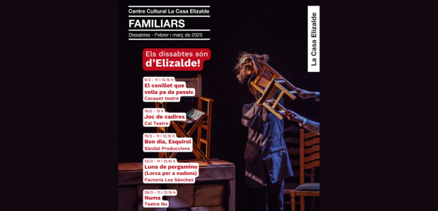 Programació d'espectacles familiars a La Casa Elizalde