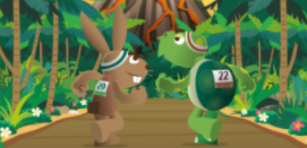 La frenètica faula de la llebre i la tortuga