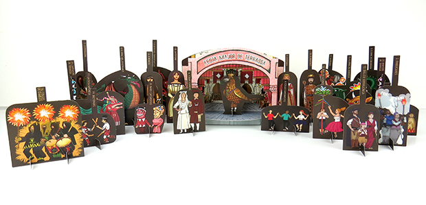 La companyia De_paper recrea les figures de la Cercavila de Terrassa en un retallable del qual se n'han editat 6.000 exemplars